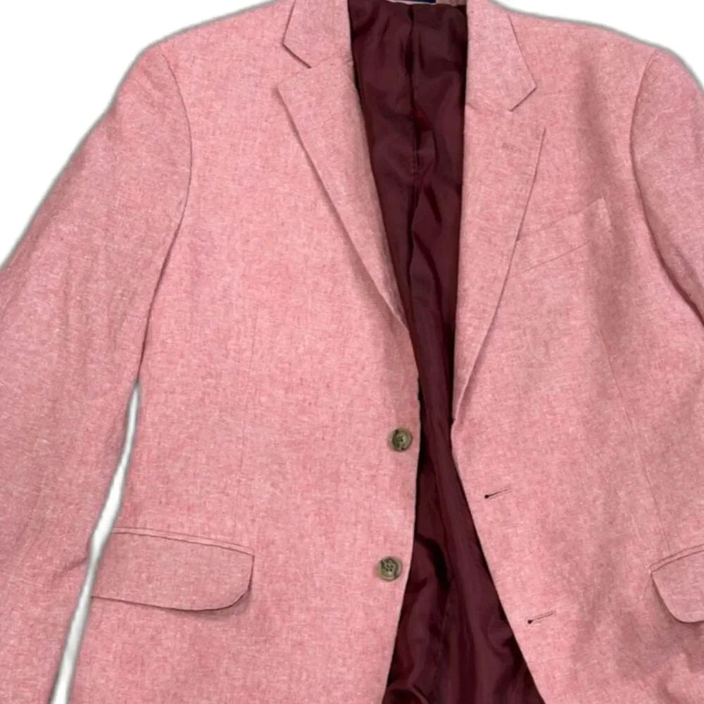 Stafford Pink Textured Sport Coat Blazer 44R NWOT